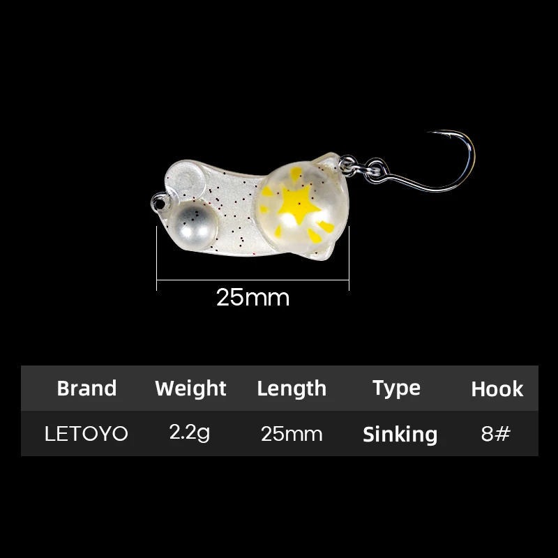 LETOYO Mini VIB señuelo hundimiento lento para trucha - imagen 4