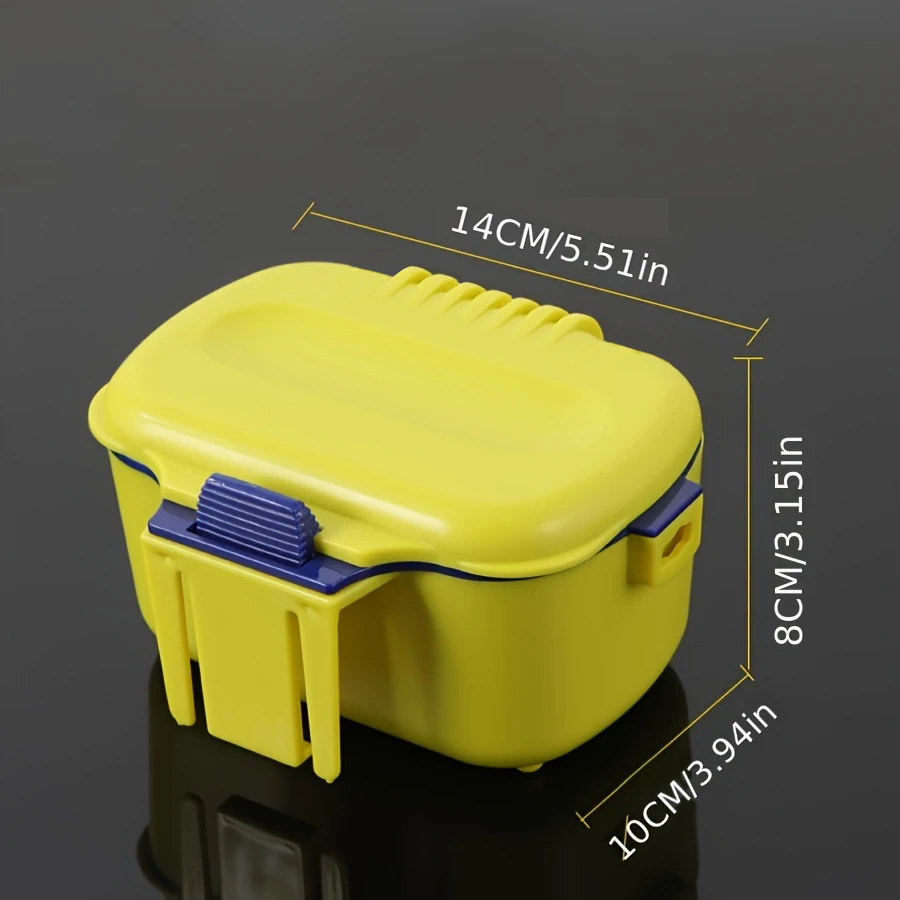 Caja de cebo de pesca versátil, señuelo de anzuelo, cajas de cebo falso, aislamiento, transpirable, retención de humedad para lombrices y señuelos vivos - imagen 4