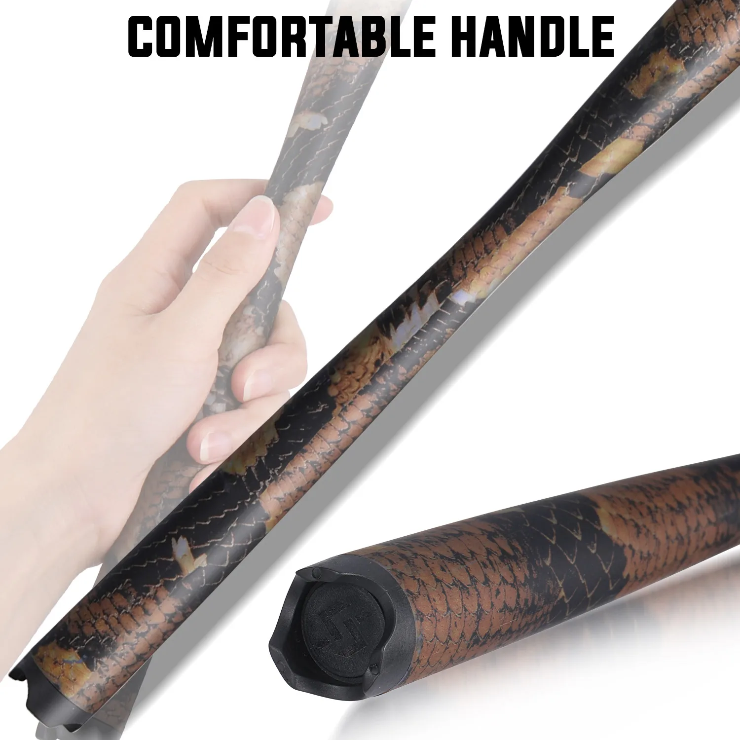 Sougayilang-caña giratoria de fibra de carbono, aparejos de pesca de fundición, peso ultraligero, 4 secciones, 1,8 m, 2,1 m - imagen 4