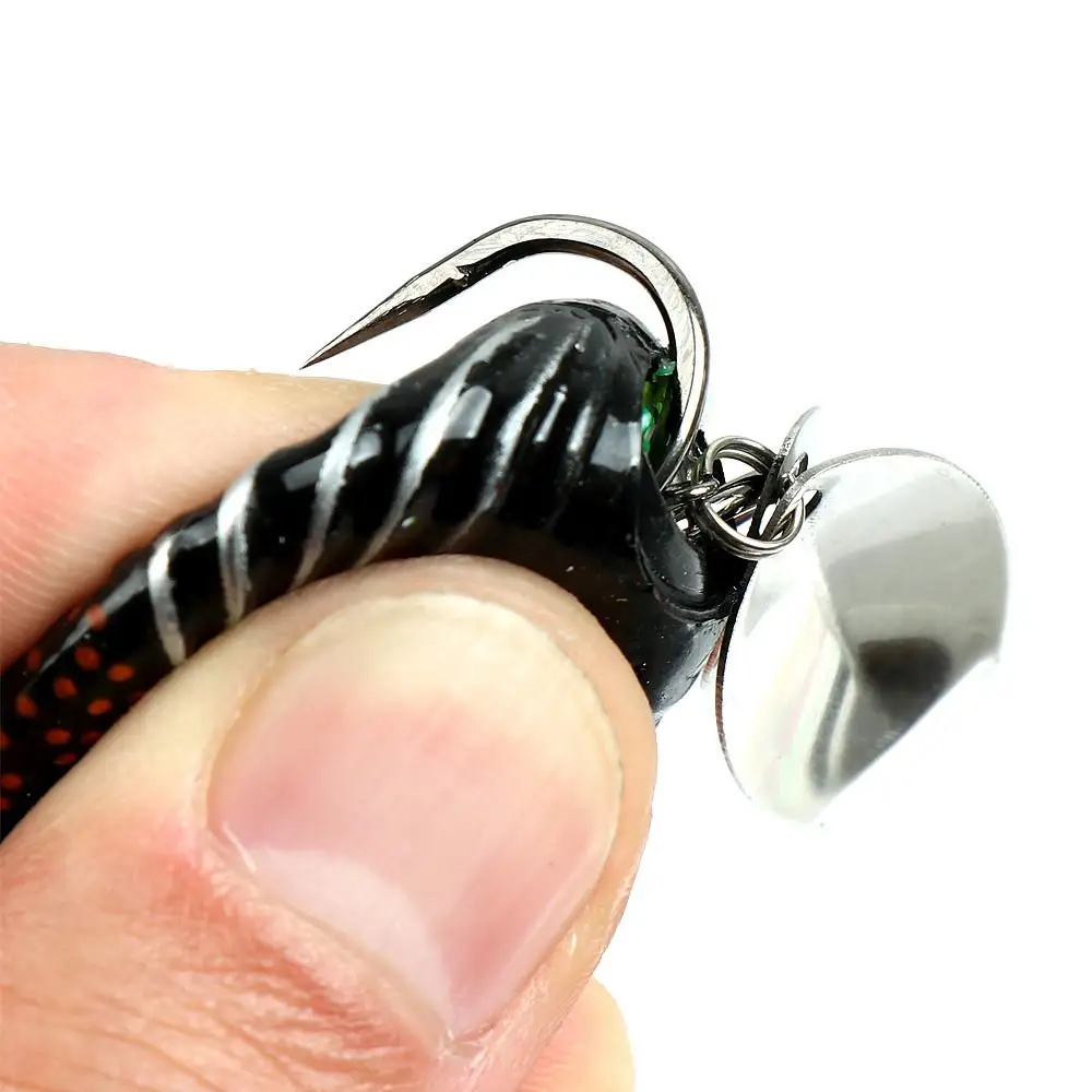 Señuelo de pesca 3,5 cm/5,7g rana suave Mini señuelo suave doble gancho mejorado agua superior - imagen 4