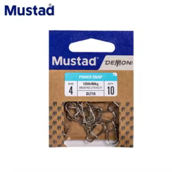 MUSTAD Pin de seguridad vial en forma de calabaza DLT10 accesorio especial de pesca conector de resorte accesorio pequeño de pesca