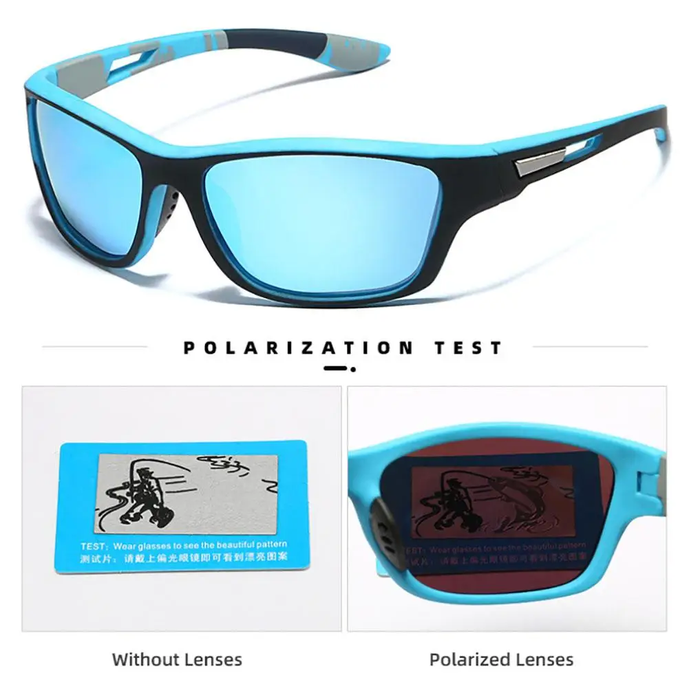 Gafas de sol polarizadas para deportes al aire libre para hombre, gafas de sol polarizadas para ciclismo, correr, acampar, senderismo, pesca - imagen 3