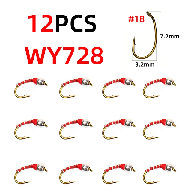 12pcs WY728 red