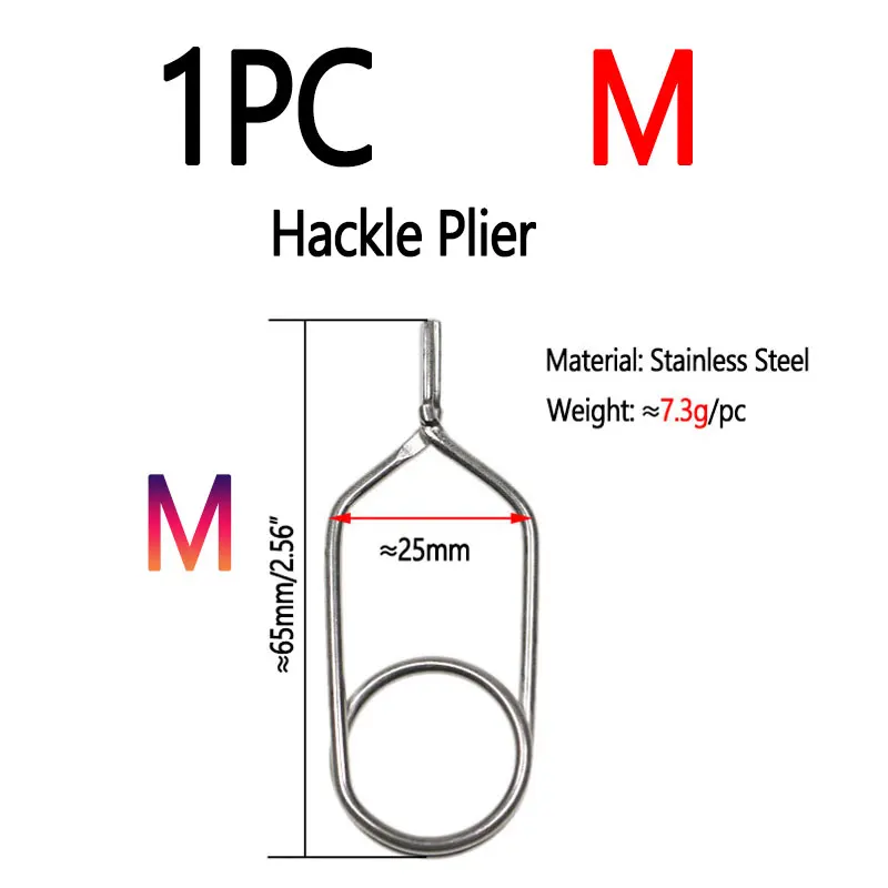 1pc M  Hackle Pliers