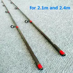 TP01 SEC01 1 pieza 2,1 m 2,4 m sección 1 reemplazo M caña de pescar giratoria punta de reparación sección superior espacios de varilla en blanco 108cm 120cm 136cm