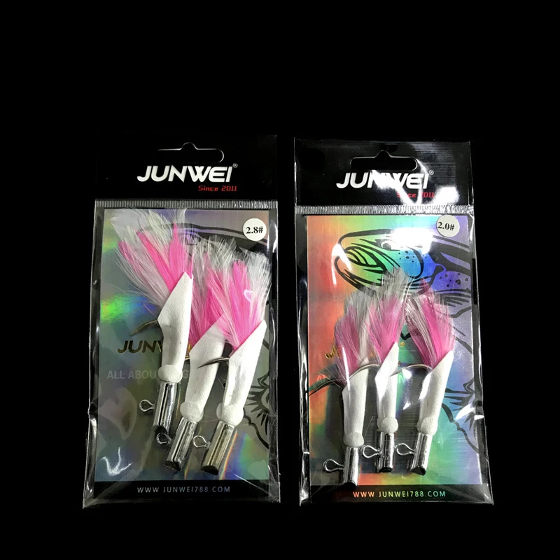 DORISEA 3 unids/pack sin púas Skip Jack atún plomo Jig anzuelo de pesca 2 #   2.2 #   2.5 #   2.8 #   3 # - imagen 5