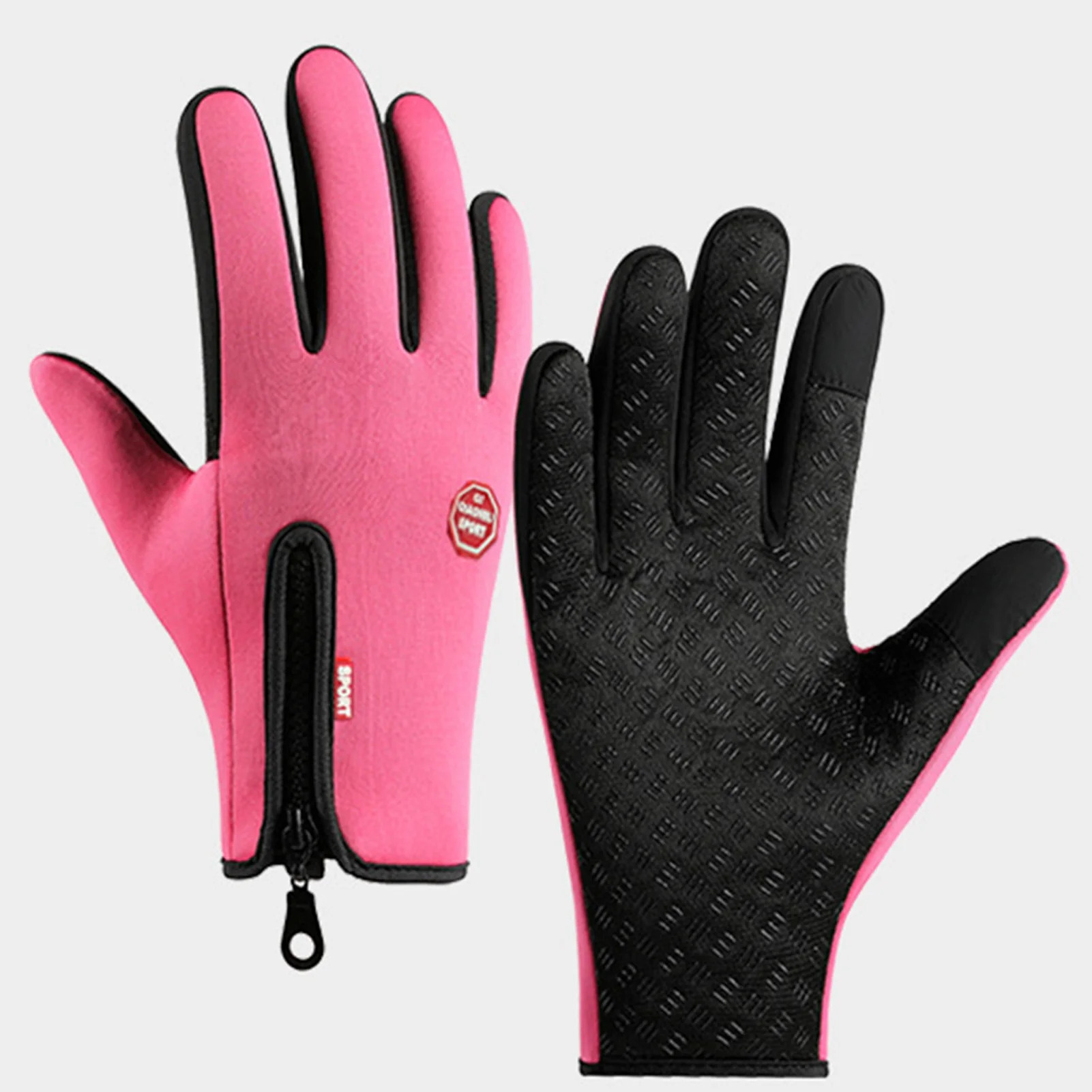 Guantes cortaviento con pantalla táctil, manoplas térmicas gruesas - imagen 3