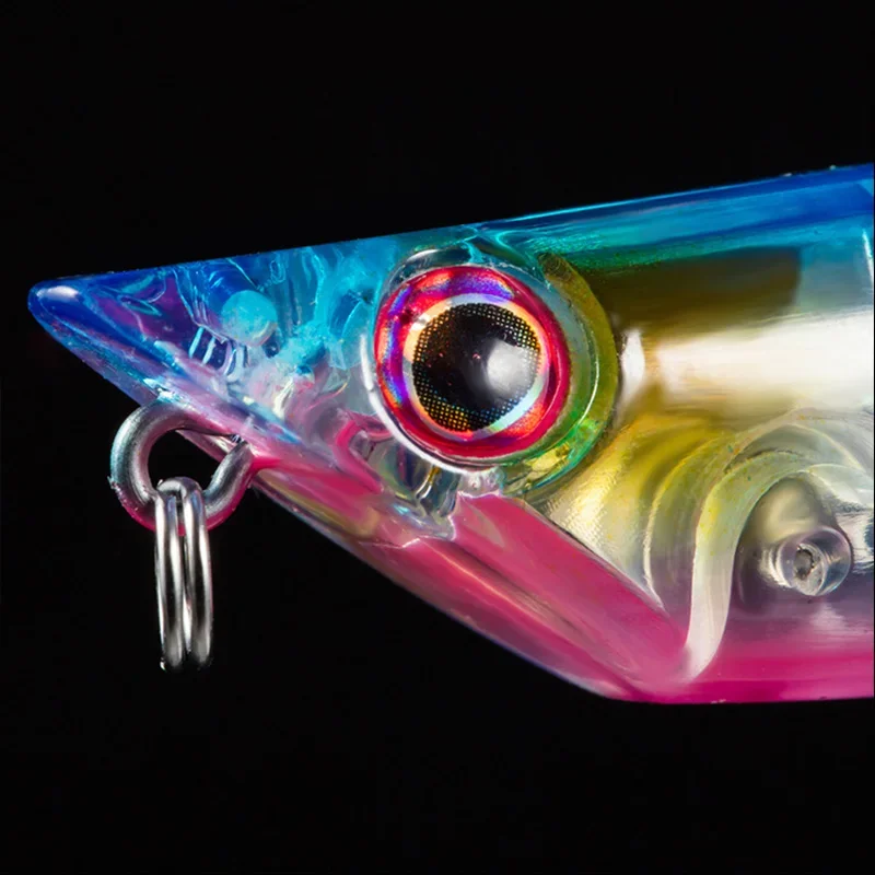 Señuelo de pesca cebo Swimbait Jerkbait lápiz 80mm 9g caminar perro señuelos flotantes cebo de lubina luer lápiz flotante superficie palo - imagen 5