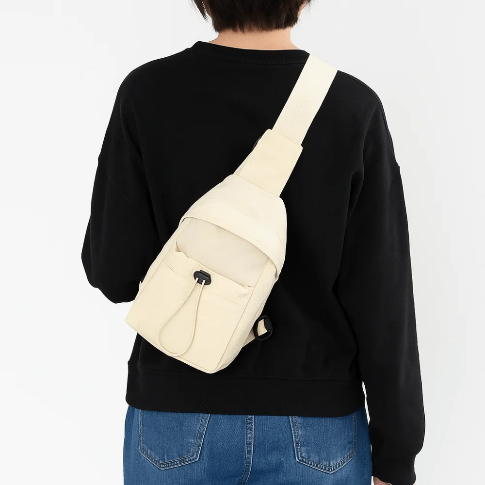 Bolsos de nailon para mujer, bolso cruzado con cordón para teléfono móvil, bolso de hombro minimalista ligero para teléfono móvil - imagen 3