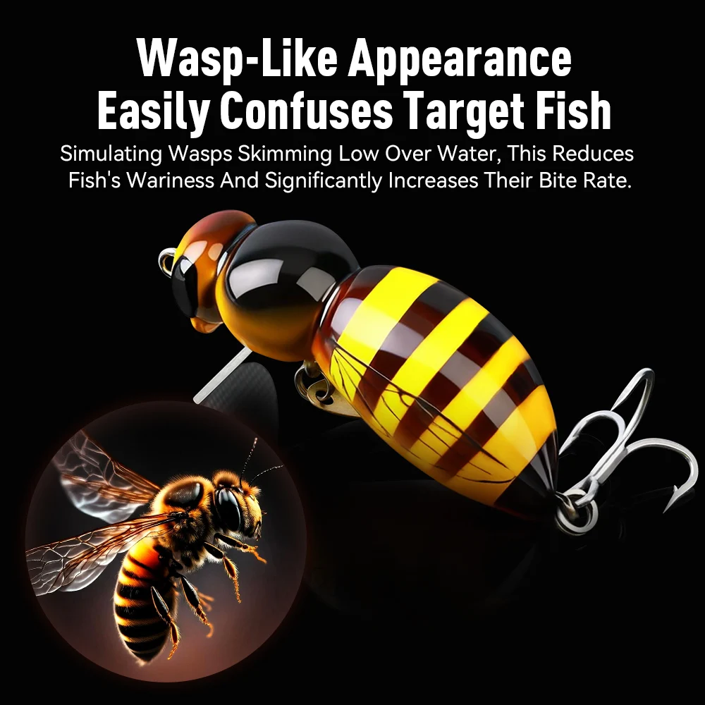 Kingdom Wasp Minnow Señuelo Spinner para Lubina Agua Dulce - imagen 2