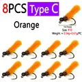 8pcs Orange C