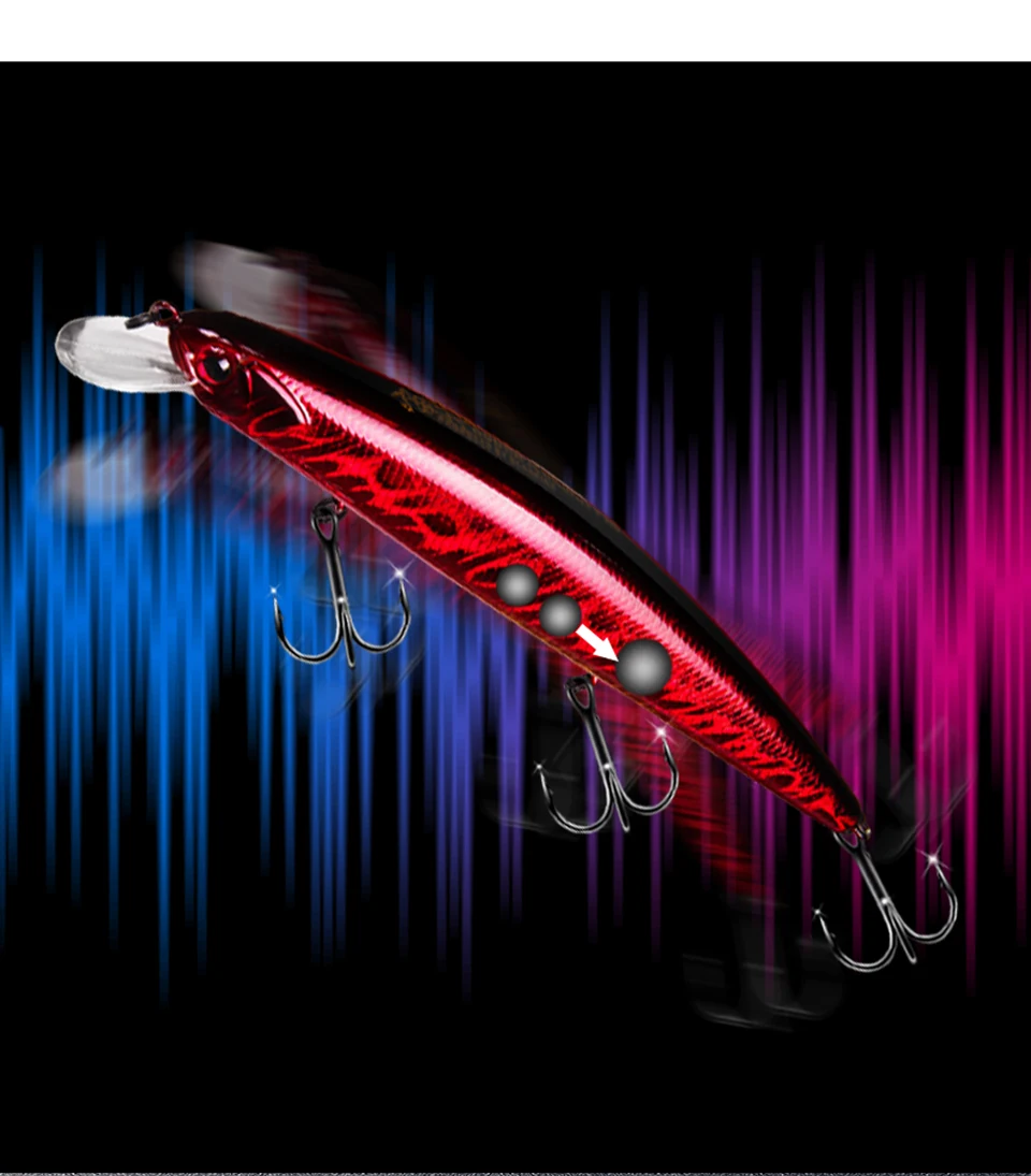 Experimente la emoción de la pesca con este vibrante señuelo de alto rendimiento