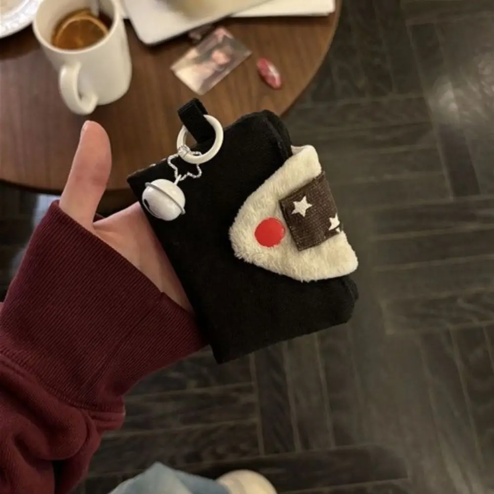 Tarjetero multiusos con forma de bola de arroz, bolsa pequeña de lona, monedero, billetera, tarjeta de dinero, bolsa de almacenamiento portátil integrada - imagen 2