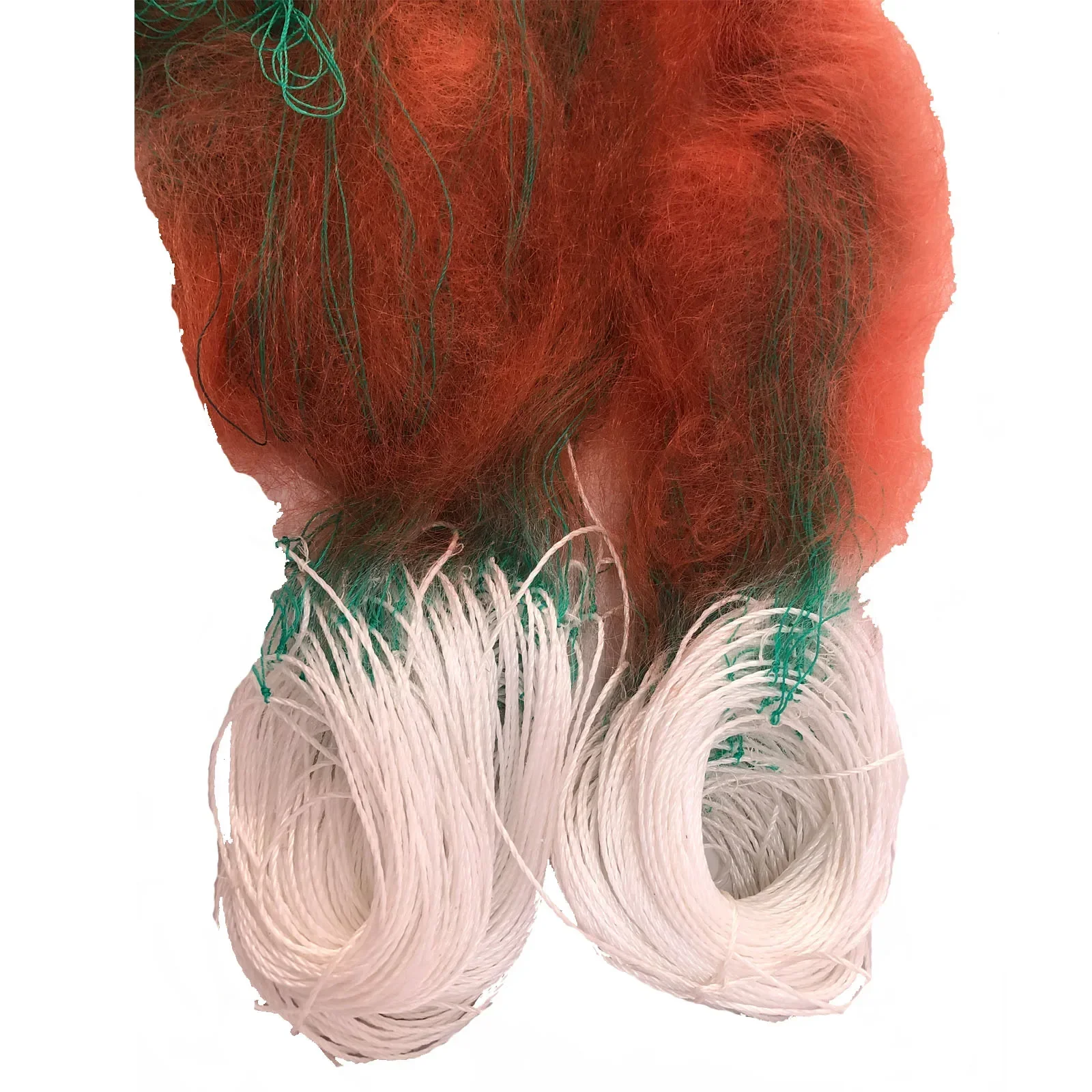 Red de mar de cangrejo semiacabado de 90m-110m, profundidad de 6m-7,5 m, red de pesca súper resistente, red de pesca de 3 capas, red de agua dulce de una sola capa - imagen 4