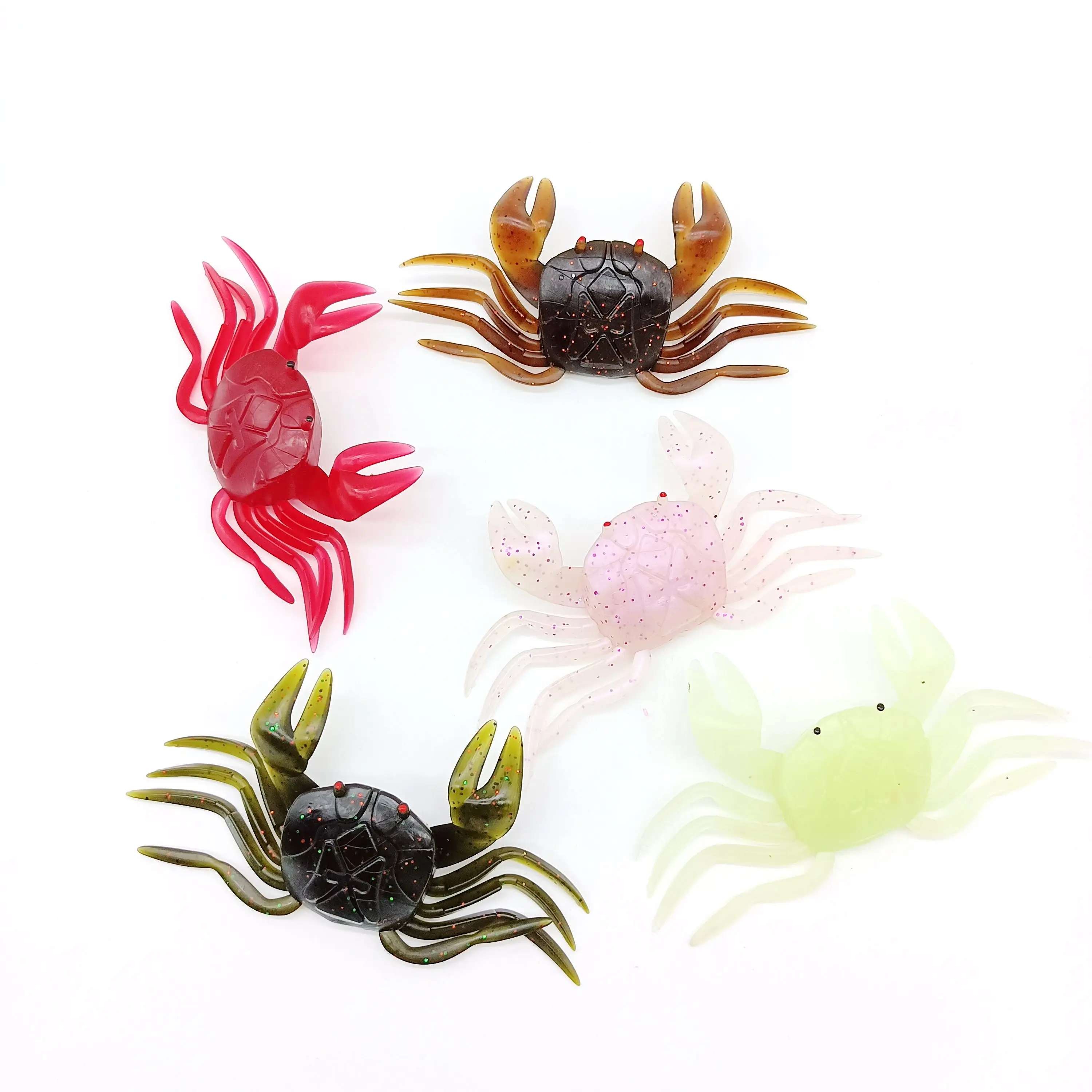 DUODUOYU, 1 Uds., simulación de cangrejo para pulpo, 16,5g/105mm, cebo Artificial de silicona, señuelo de pesca suave, aparejos de pesca de invierno de agua salada - imagen 2