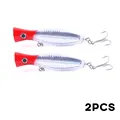 2pcs red silver