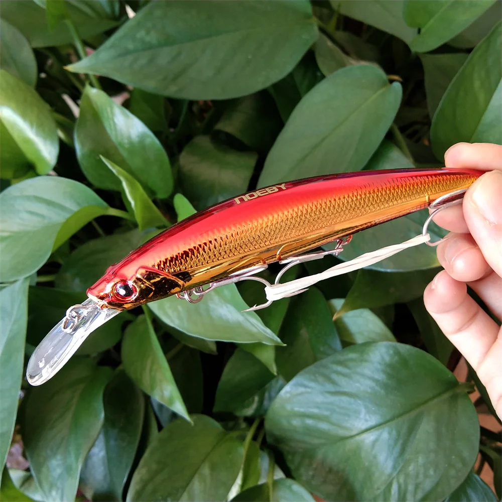 NOEBY-SEÑUELOS DE PESCA DE pececillos, cebos duros artificiales, 110mm, 36g, 4 unidades - imagen 5