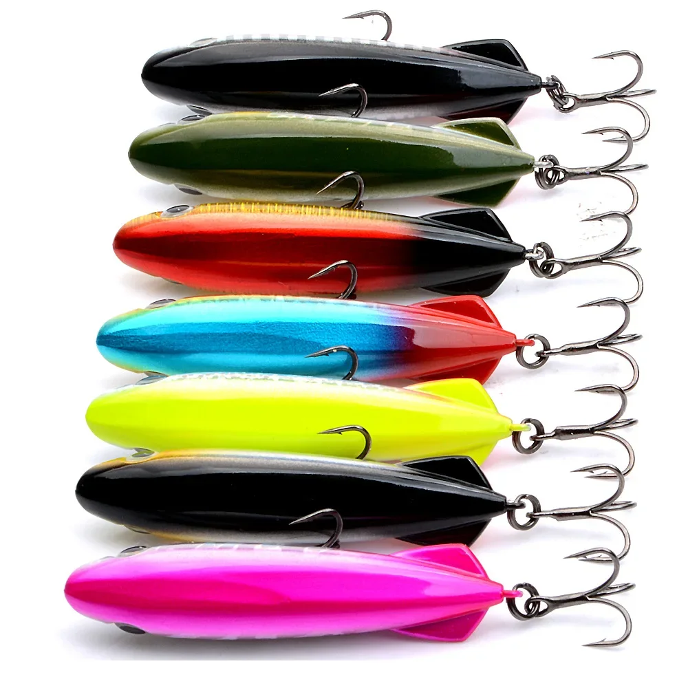 1 lápiz flotante 70mm 8,5g señuelo de pesca superficie Stickbait cebos artificiales para caminar Wobblers Trolling Jerkbait para Lucio - imagen 4