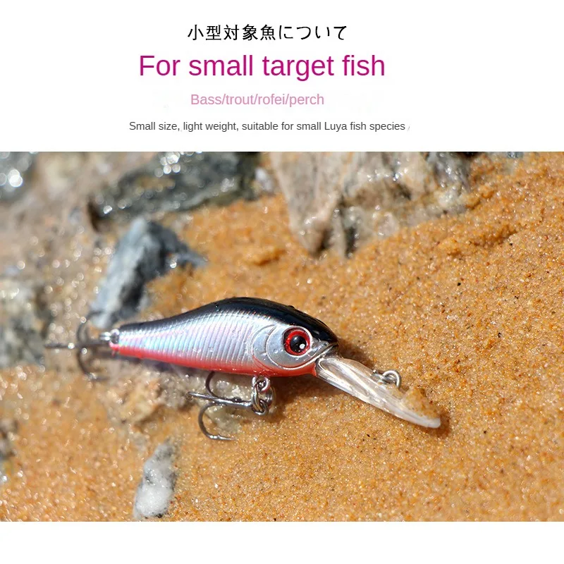 LETOYO 2,4g 35mm hundimiento minnow señuelo de pesca de invierno para trucha cebo duro crankbait wobblers aparejos de pesca para lubina perca pesca - imagen 5