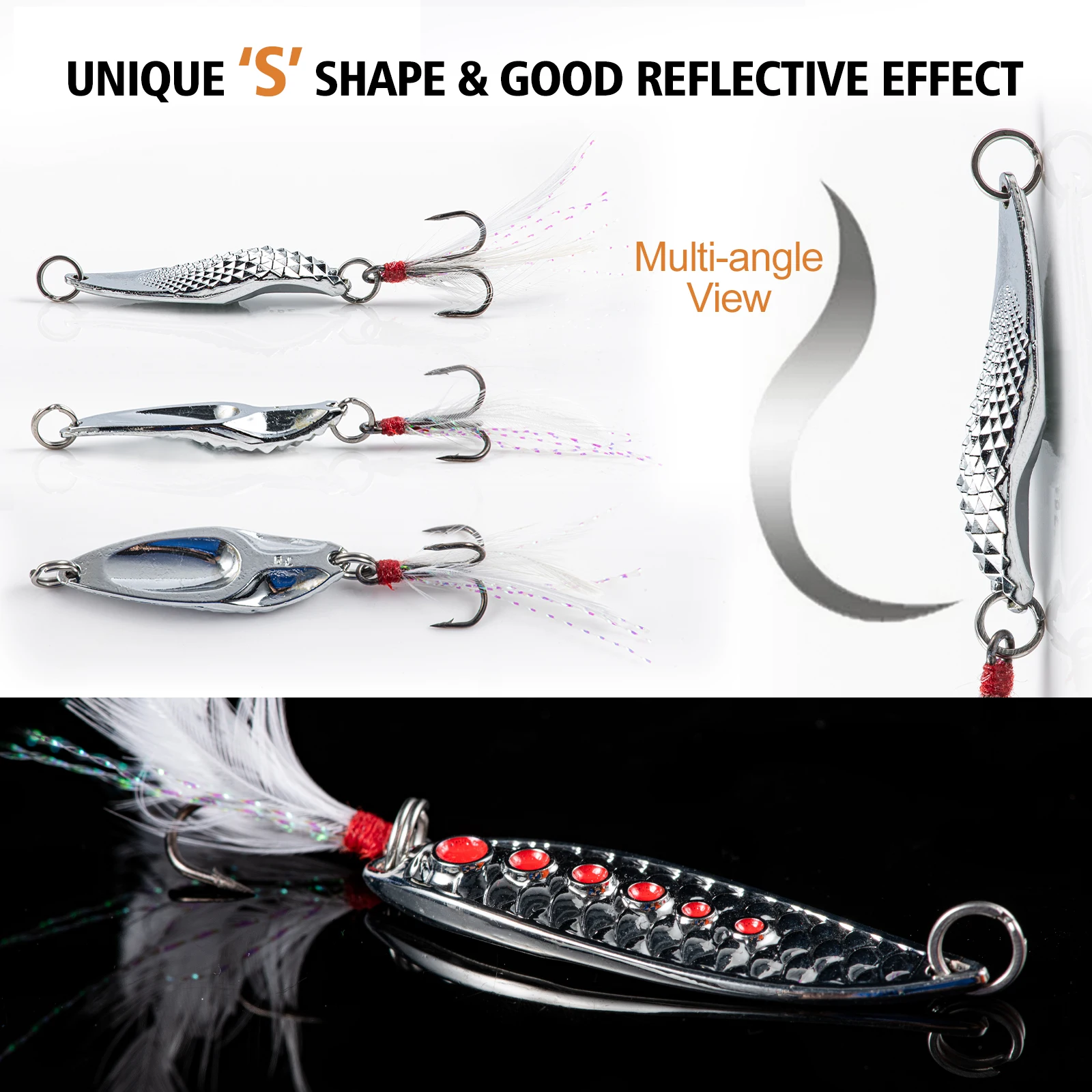 Goture Pack Señuelos Variados - Cucharas, Wobblers y Spinnerbaits - imagen 5