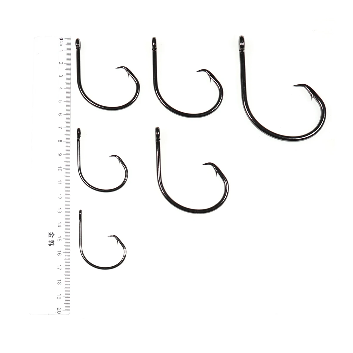 Lionriver-anzuelo circular perfecto en línea, tamaño 8/0 9/0 10/0 11/0 12/0 14/0, anzuelos de pesca de tiburones de acero rico en carbono, serie Monster - imagen 4