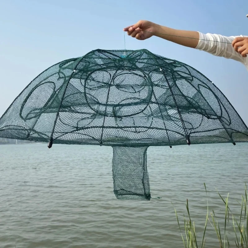 Trampa de Pesca Paraguas Plegable para Peces, Camarones y Cangrejos - imagen 3