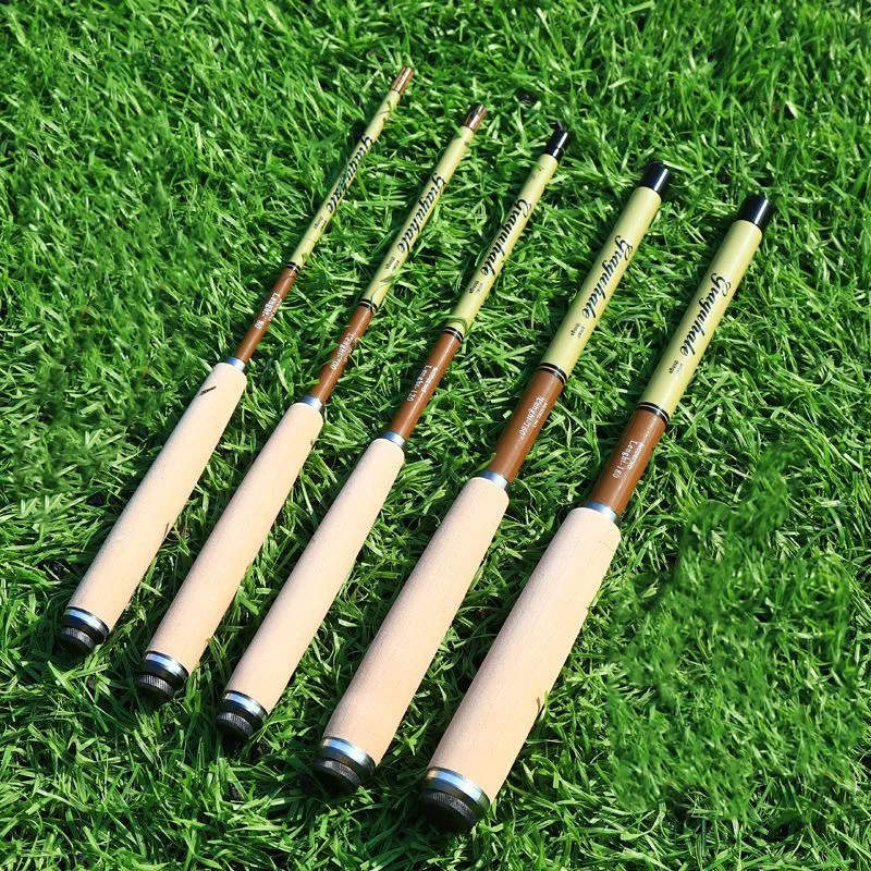 Caña de pescar ultracorta portátil de 26CM, caña de pescar de fibra de carbono, telescópica, micro-ghiotas, ultraligera y dura. 1.2M1.5M1.8M2.4M