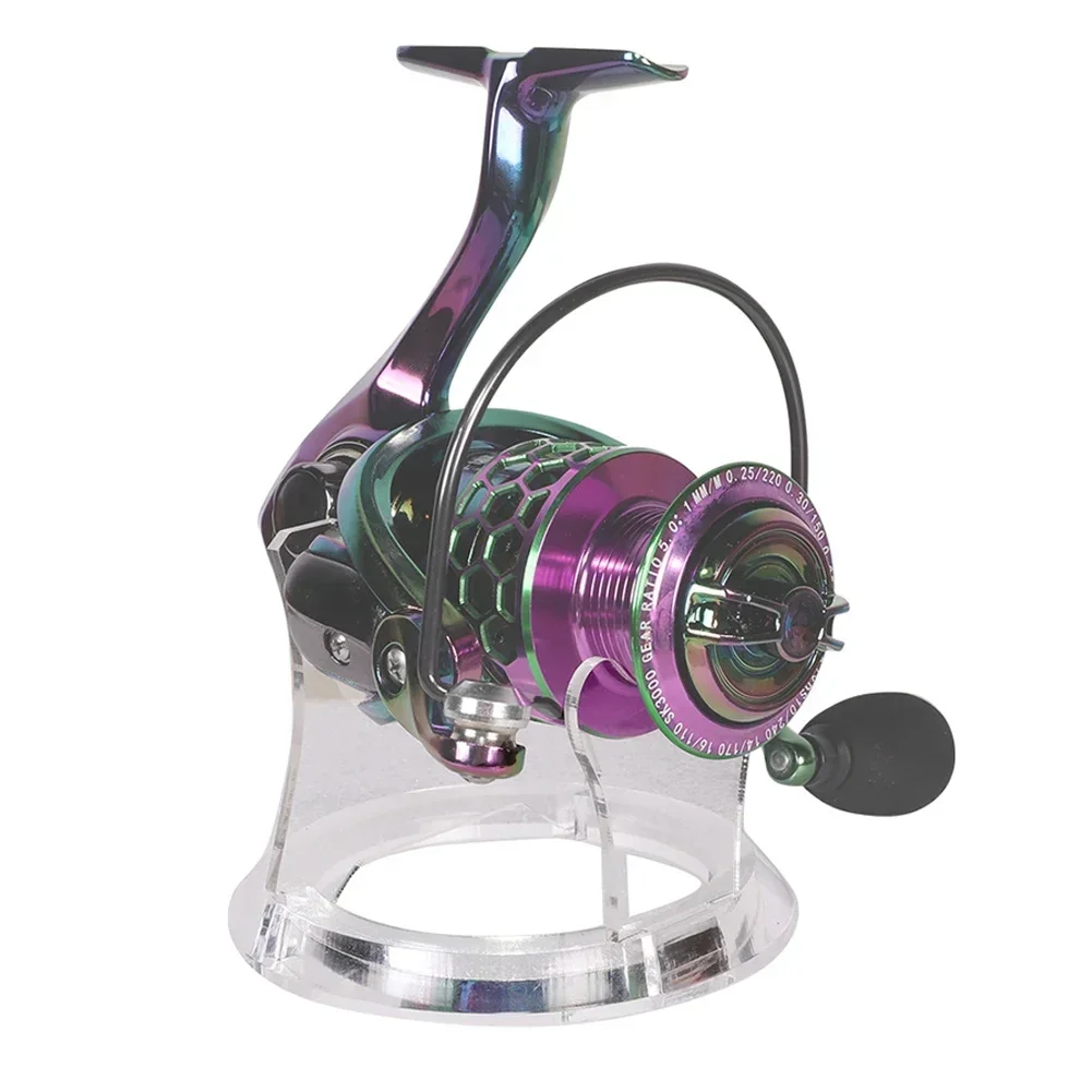 Soporte de almacenamiento de carrete de pesca, soporte de rueda de gota de agua antideslizante, estante de aparejos de pesca transparente, accesorios de pesca multifunción - imagen 4