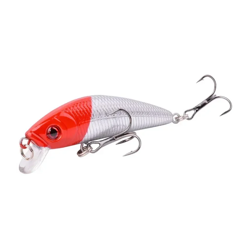 Juego de Señuelos de Pesca de pececillos, cebos duros de plástico Artificial, Wobbler Crankbait, ojos 3D, 8/10/18 piezas - imagen 5
