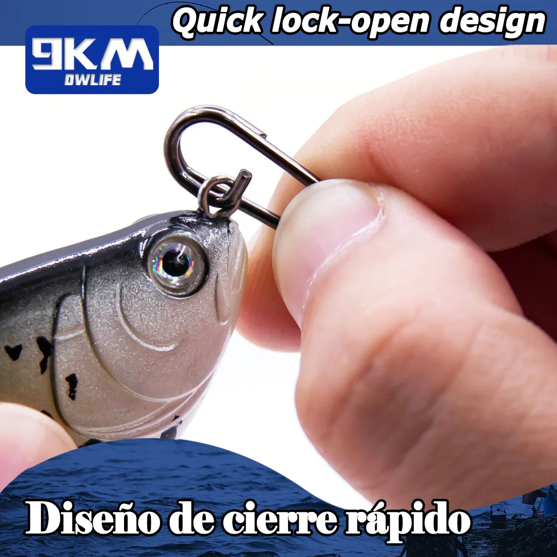 Anillos divididos para pesca, 50 ~ 200 Uds., conectores de Señuelos de Pesca, anillos divididos ovalados para pesca en agua salada, anillos giratorios de acero inoxidable - imagen 5