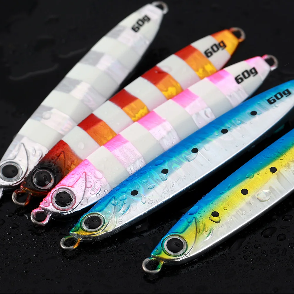 AOCLU 35g 45g 60g 80g 100g Coltsniper Speed Metal Jig Japón señuelo de fundición larga pesca en el mar forma de sardina brillo luminoso reflectante - imagen 5