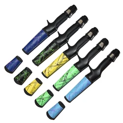Mango de caña de pescar de PU DIY, componentes de agarre dividido, carrete de fundición giratorio, Material de varilla, Combo de reacondicionamiento, 1 Juego por paquete