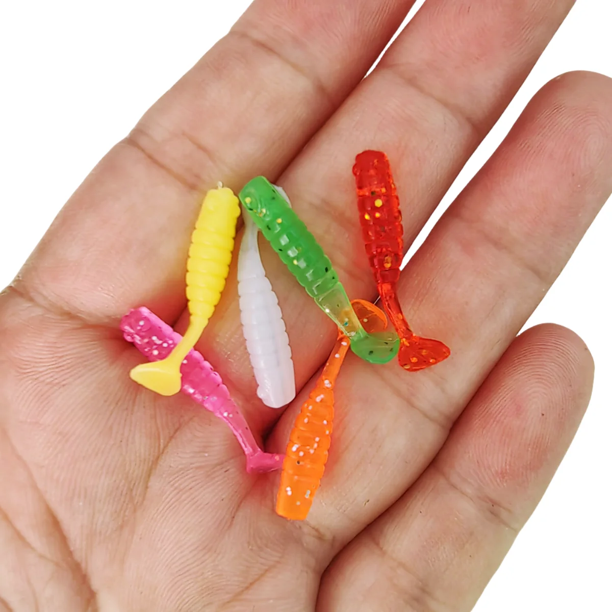 Cebo blando Paddle Tail Mukun – Vinilo mini Dwim Jig para pesca suave 2,5 cm - imagen 5