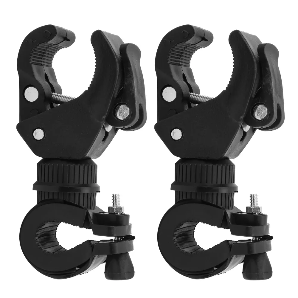 Soporte luz 360º para bici de montaña con abrazadera negra - imagen 4