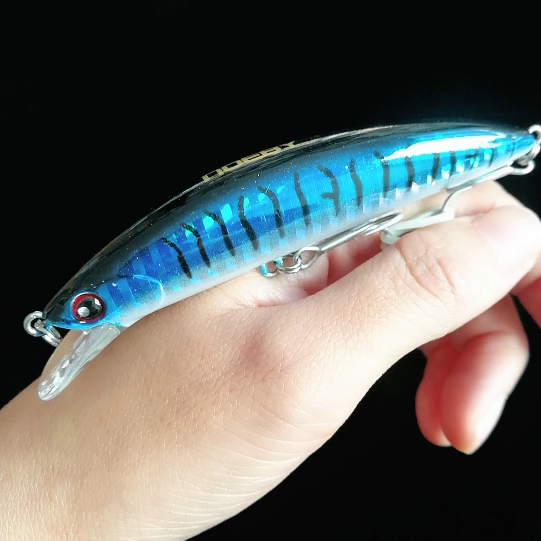 NOEBY-Señuelos de Pesca de agua salada, cebos duros de fundición larga para pececillos, 90mm, 29g, trucha, Lucio, río, lago, Jerkbait, 4 piezas - imagen 4