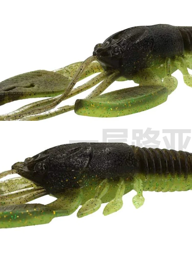 Cebo blando de simulación de Japón, cebo falso de cangrejo, camarón ondulado, Luya, Texas gratis - imagen 5