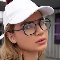 Gafas de sol con montura metálica y protección UV400 pequeñas para hombres y mujeres, gafas de sol poligonales