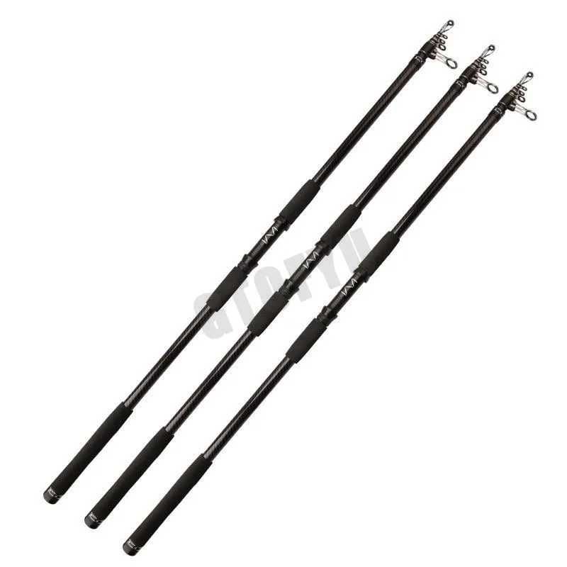 3.6M-4.5M Telescopic Fishing Rod Carbon Portable Spinning Fishing Pole for Boat Saltwater Freshwater Surfcasting Baitcasting R - imagen 2