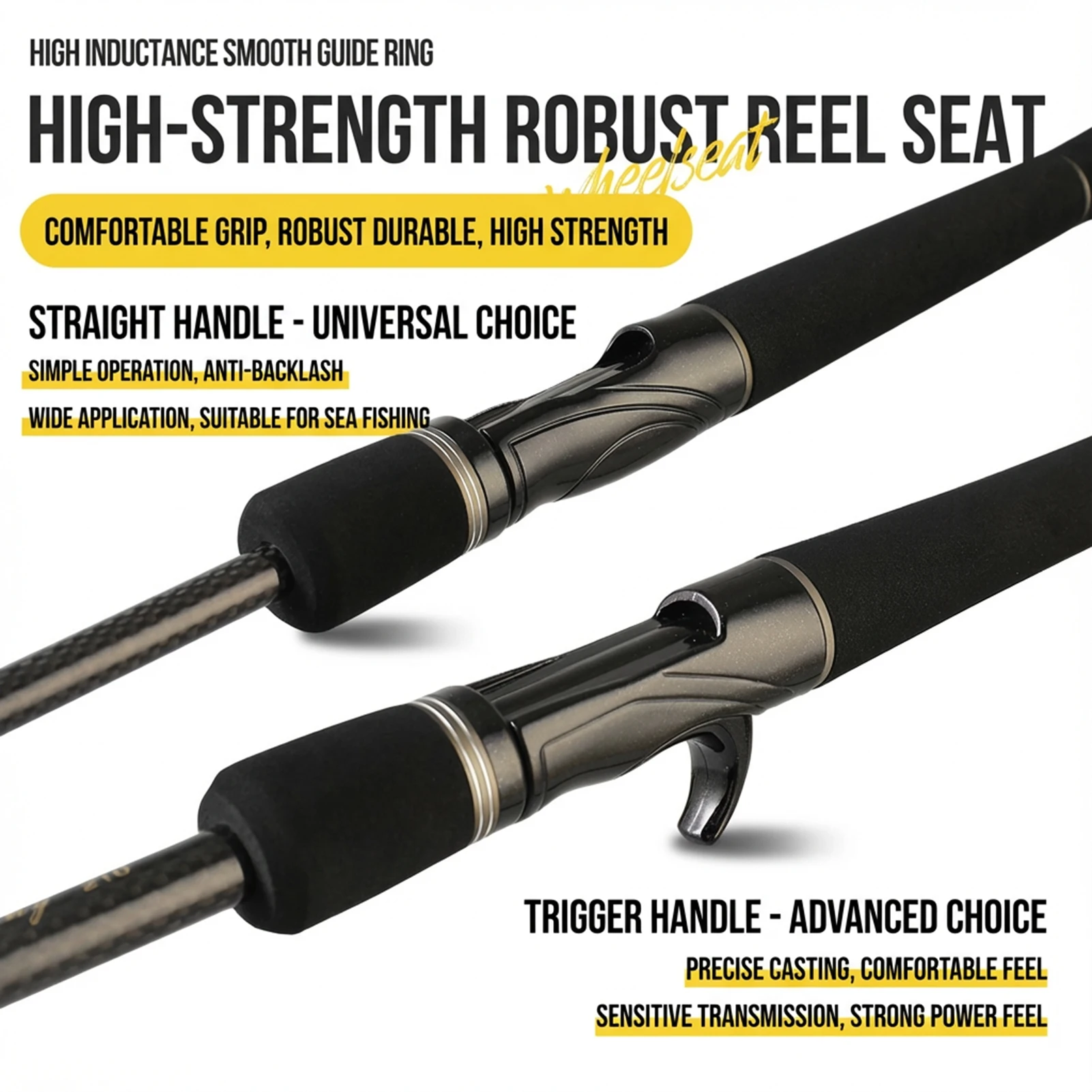 Caña de pescar portátil de 1,8/2,1/2,4 m, caña de pescar de sección corta, caña de mano ultraligera de fibra de carbono, accesorios de pesca al aire libre