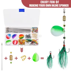 Kit Fabricación Señuelos Giratorios Walleye – 190 piezas con anzuelos triples