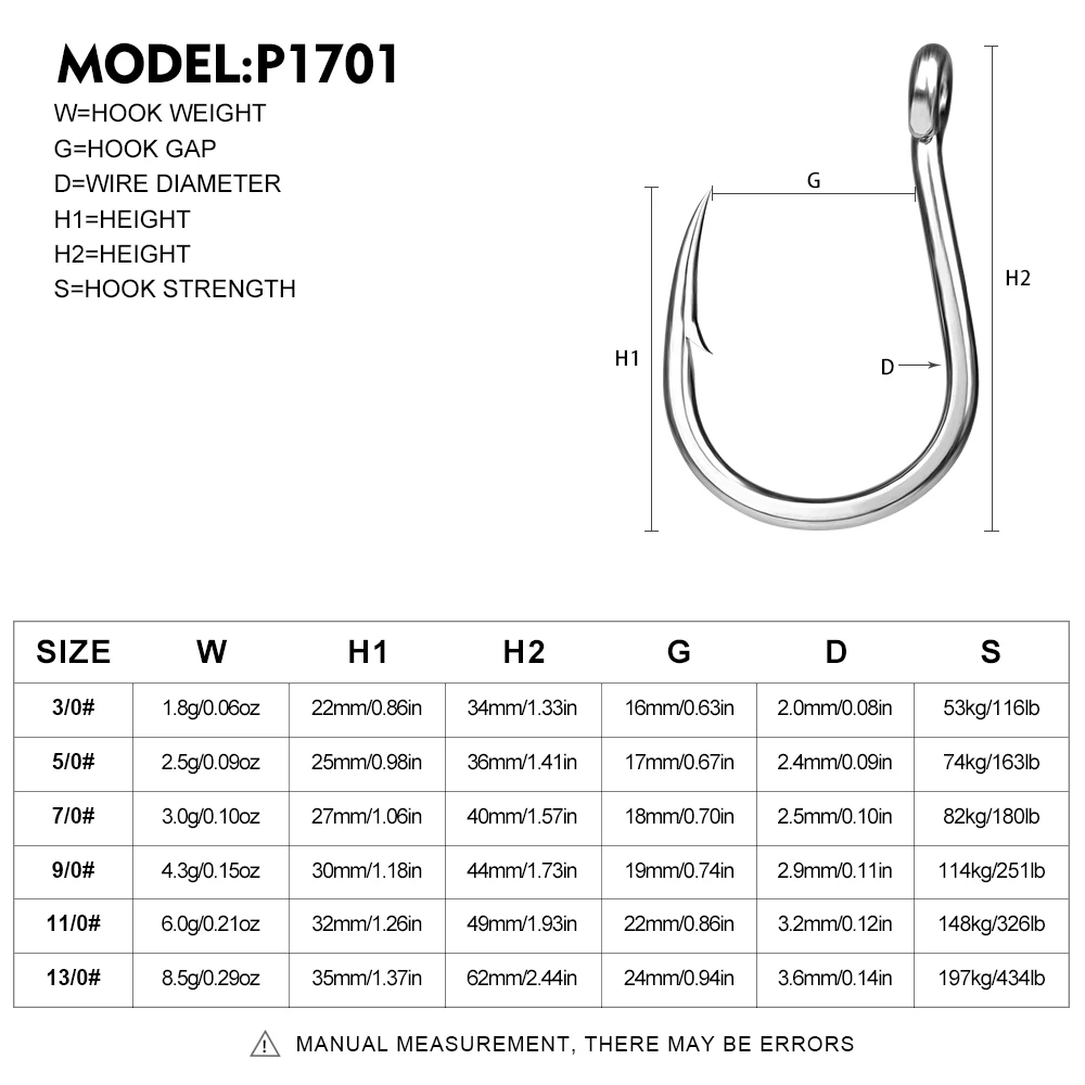 Proberos 10 Uds 3/0-13/0 Super anzuelo de acero rico en carbono Gaff con púas antioxidante ángulo afilado anzuelos circulares de pesca de atún - imagen 5