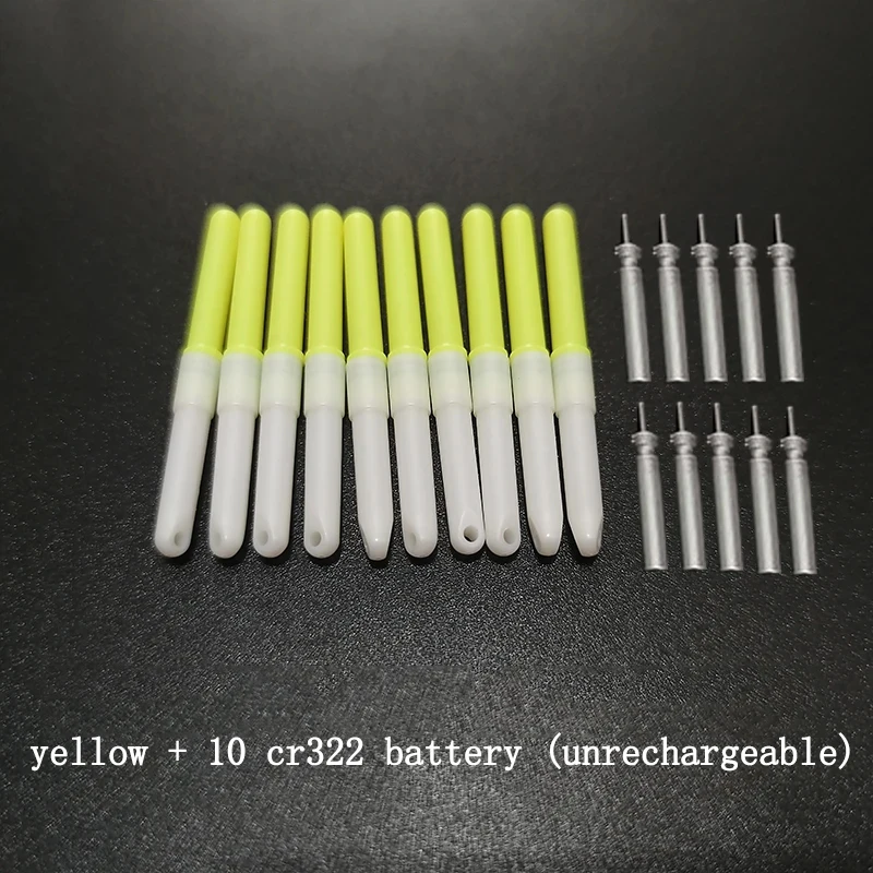 yellow with battery