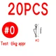 20pcs Size 0