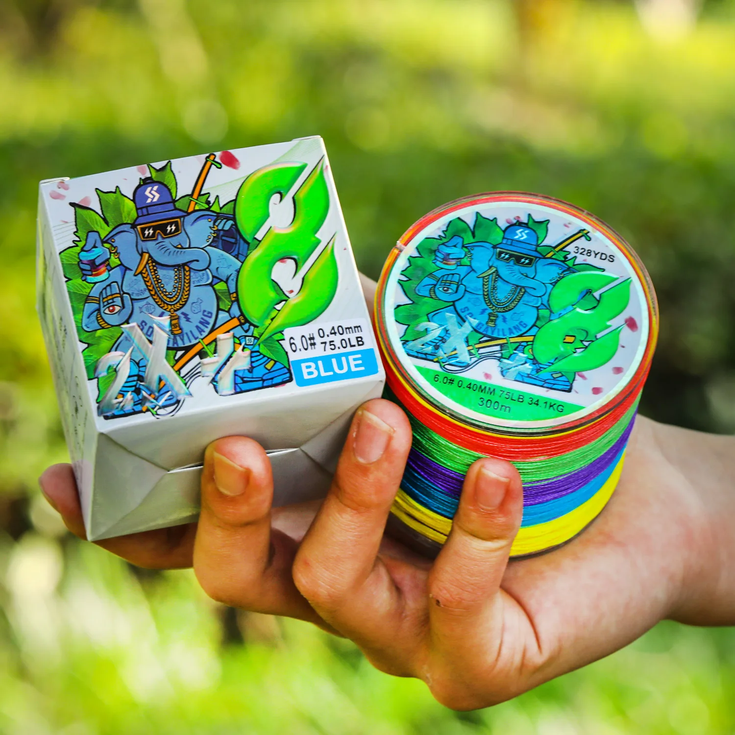 Sougayilang-sedal de pesca trenzado de 8 hebras, multifilamento de 100M y 300M, alambre trenzado de pesca de carpa PE, accesorios de pesca, línea de PE - imagen 5