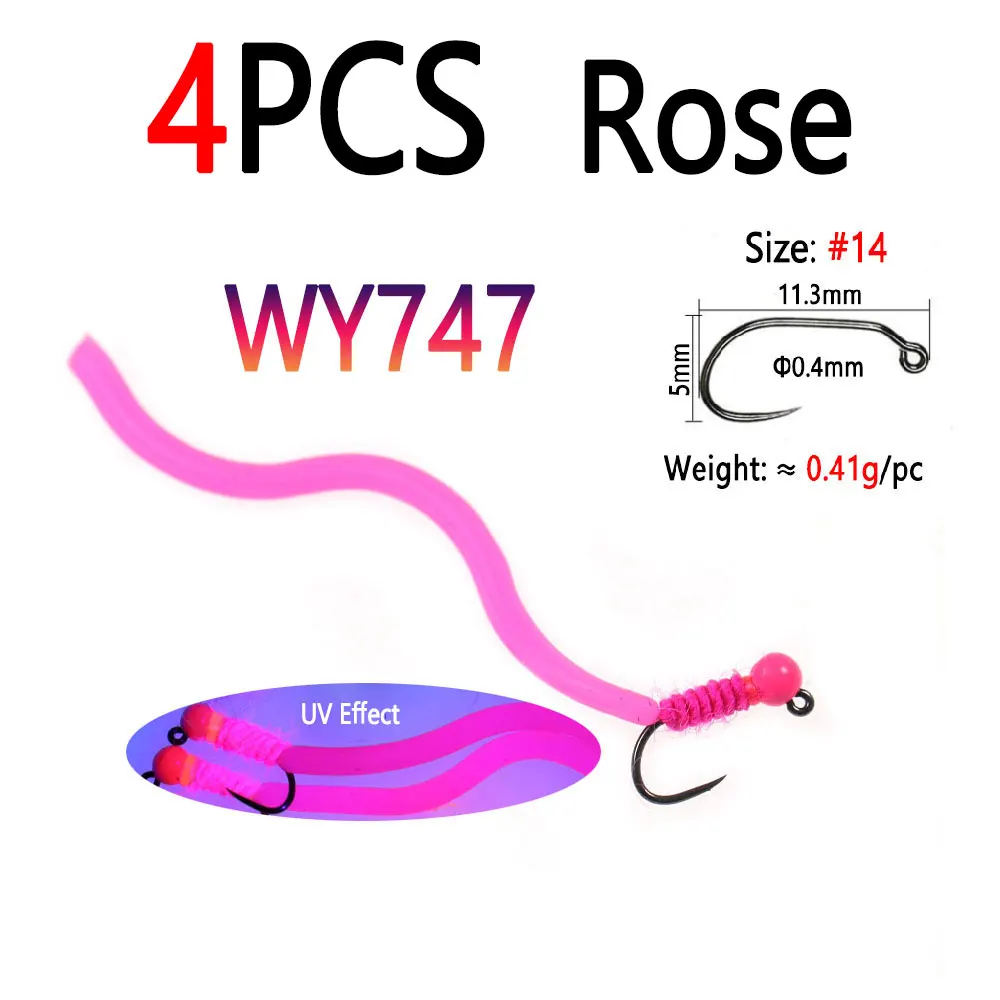 4pcs Rose WY747
