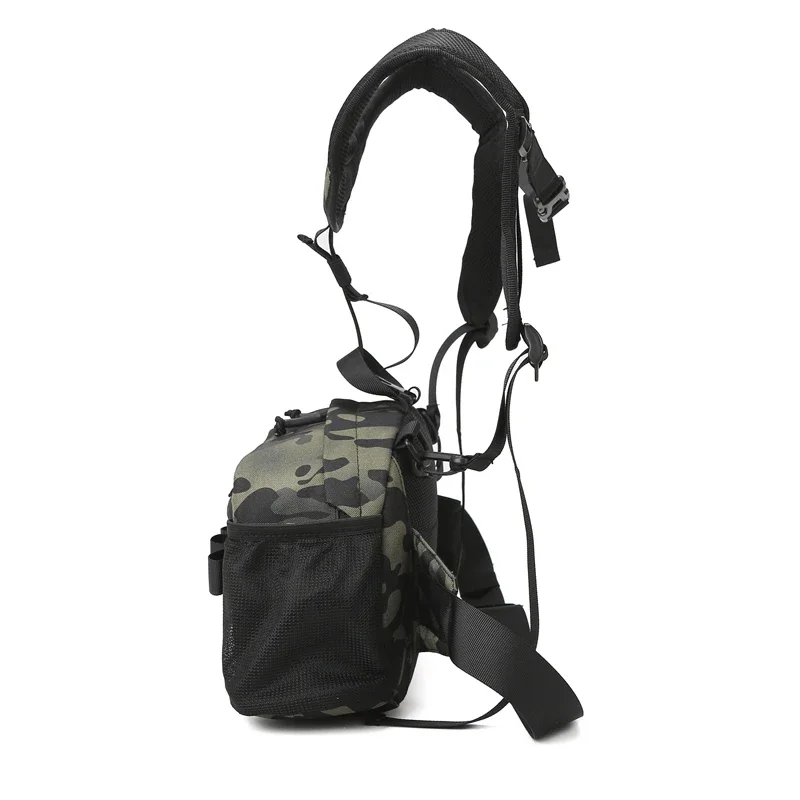 Bolsa de pesca impermeable de gran capacidad, Material Oxford resistente al desgaste para pesca al aire libre, Camping, mochila de cintura para hombro - imagen 3