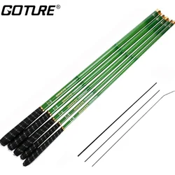Goture-caña de pescar telescópica de fibra de carbono 46T, 3M, 3,6 M, 4,5 M, 5,4 M, 6,3 M, 7,2 M, alimentador ultraligero, caña de mosca Tenkara, pesca de viaje