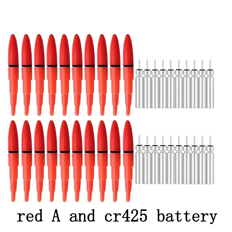 red A and battery