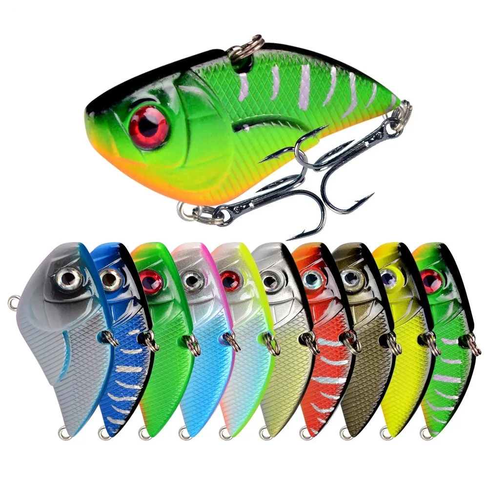 Señuelo de hoja VIB con vibración de 5,3 cm/14,5g, cebos giratorios que se hunden, vibración dura Artificial para pesca de lubina, Lucio, perca - imagen 5