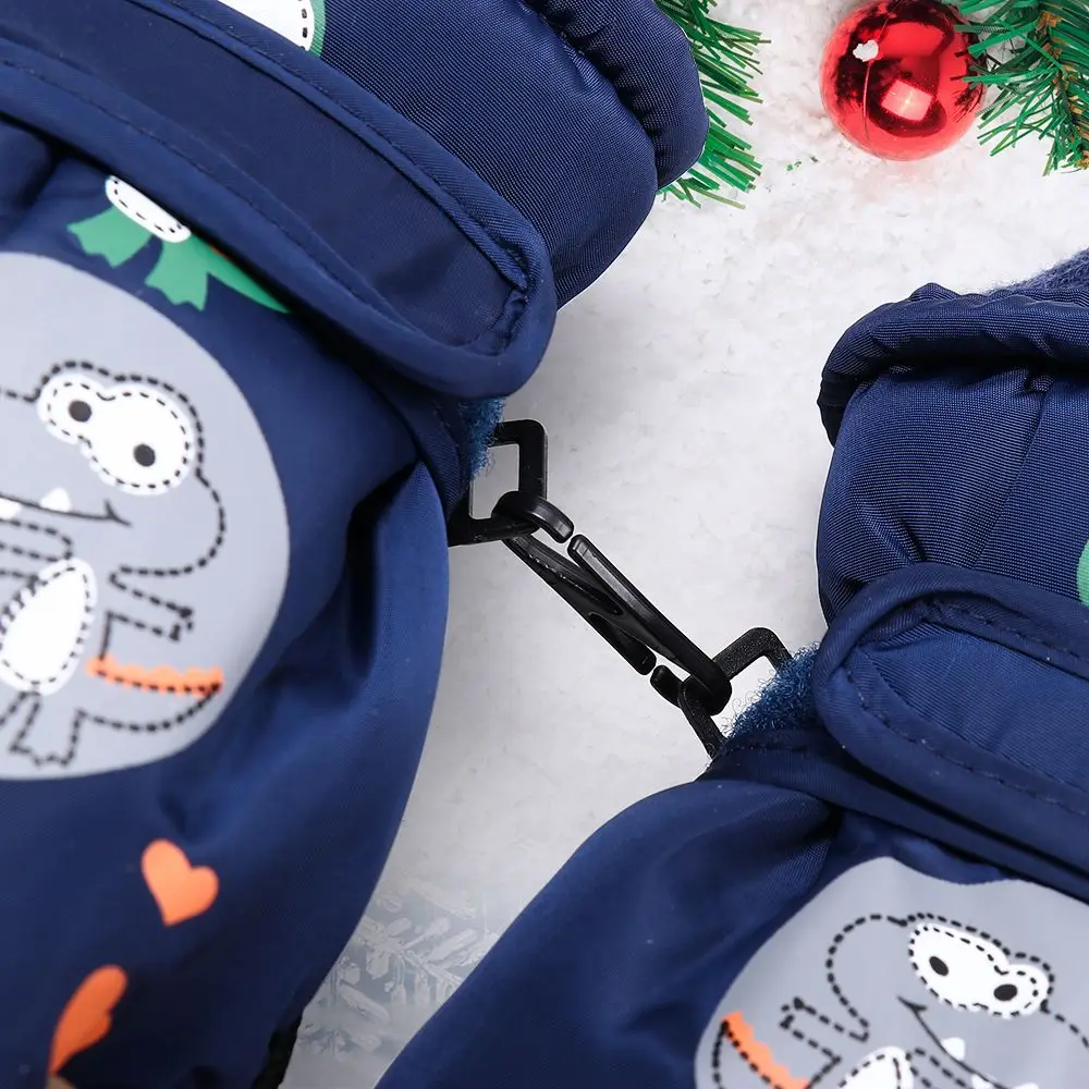 Manoplas impermeables antideslizantes para niños con forro polar nieve - imagen 4